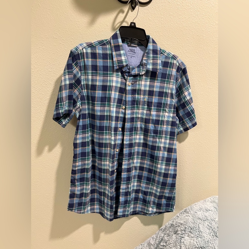 IZOD Men’s Paid Short Sleeve Shirt